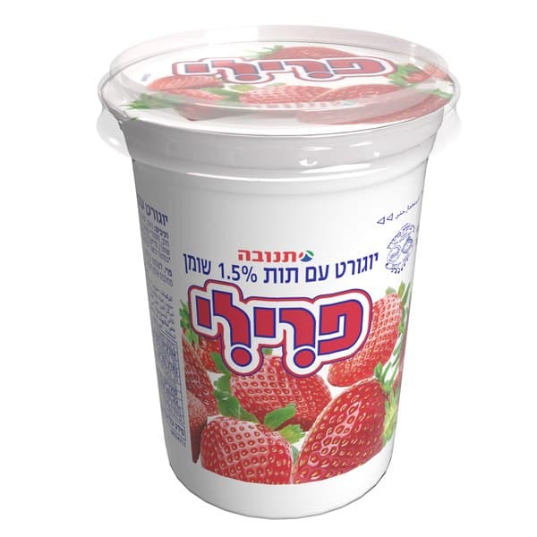 פרילי יוגורט עם תות 1.5%, 500 מ"ל