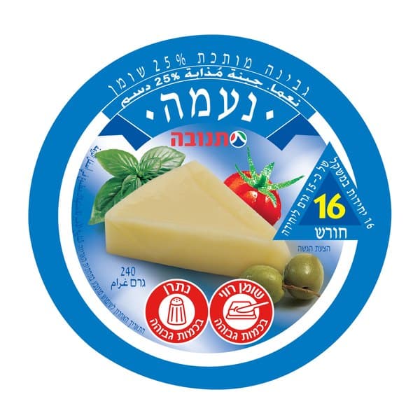 נעמה גבינה מותכת 25%, 240 גרם