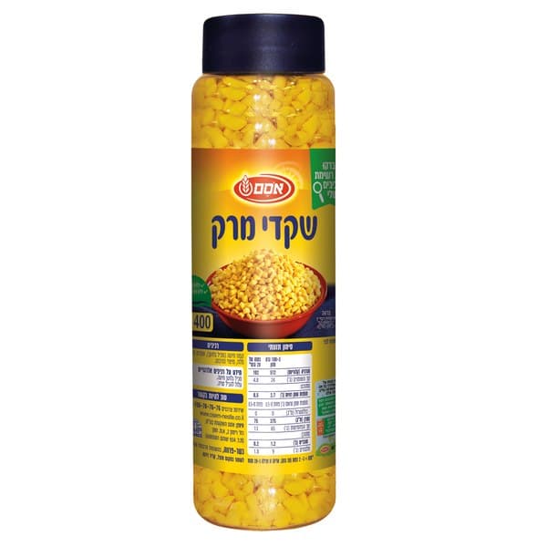 שקדי מרק במיכל 400 גר'