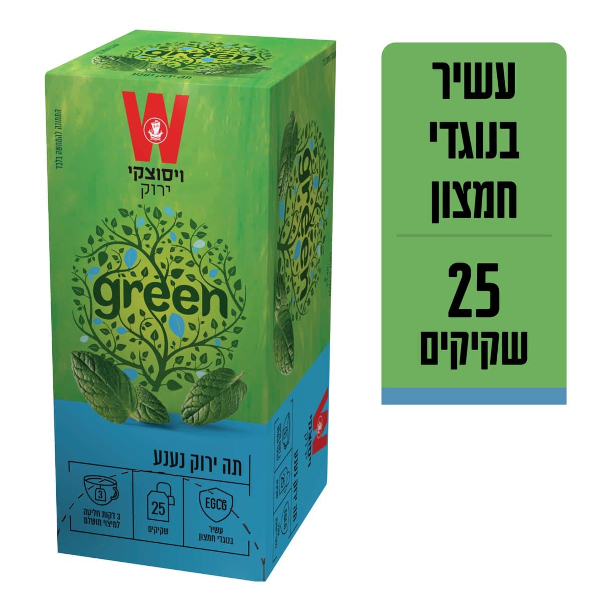 תה ירוק נענע, 25 יחידות