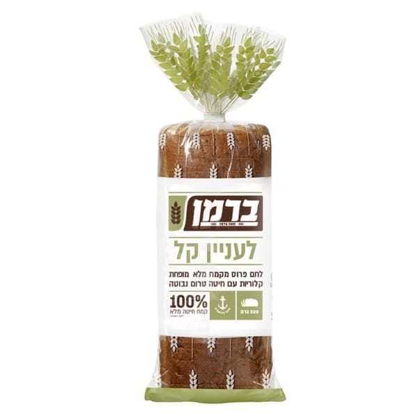 לחם פרוס מקמח מלא עם חיטה טרום נבוטה