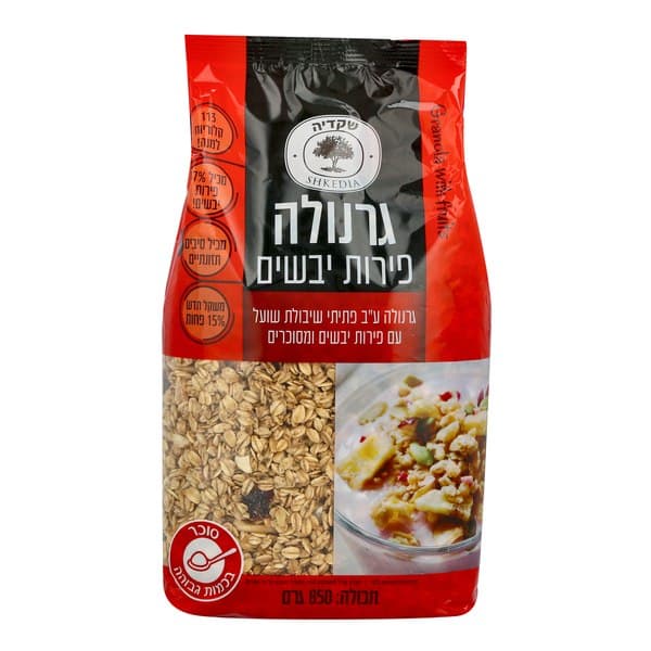 גרנולה עם פירות יבשי