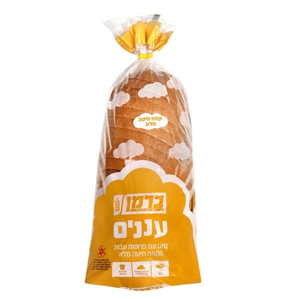 לחם עננים פרוסות עבות מקמח מלא