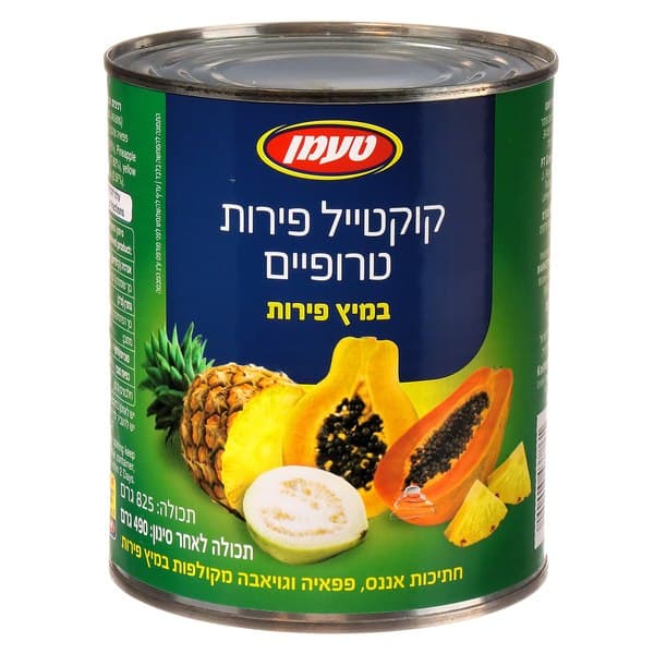 קוקטיל פירות טרופיים במיץ פירות
