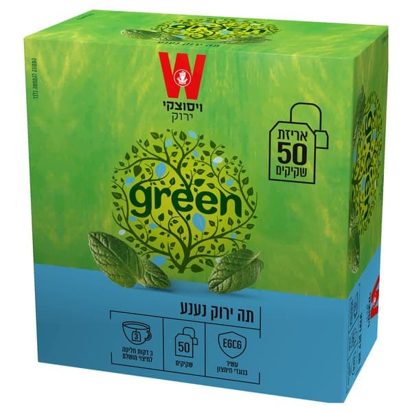 תה ירוק נענע 50 יח'
