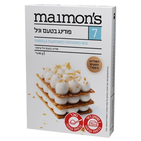 פודינג בטעם וניל 80 גר'