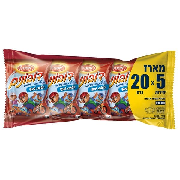 דובונים חטיף בטעם תפוחי אדמה, חמישיה 5 * 20 גרם