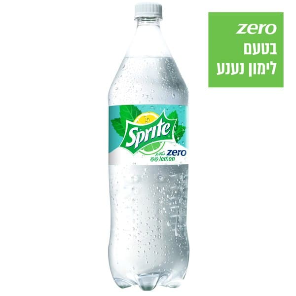 ספרייט זירו בטעם לימון נענע, 1.5 ליטר