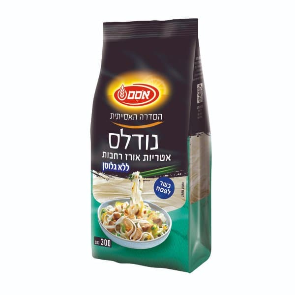 נודלס אטריות אורז רחבות 300 גר'