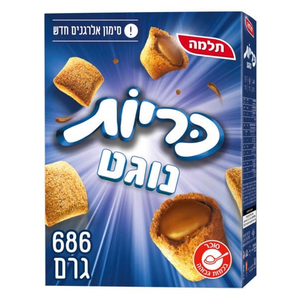 כריות נוגט דגנים במילוי קרם נוגט