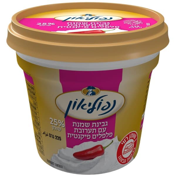 נפוליאון גבינת שמנת עם תערובת פלפלים פיקנטית, 225 גרם