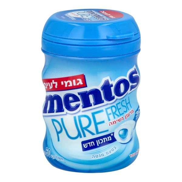 מסטיק מנטוס ללא סוכר בטעם מנטה